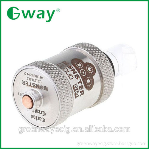 Pyrex glass driptip monster cloud RDA, rebuildable atomizer monster cloud, 1:1 clone rda